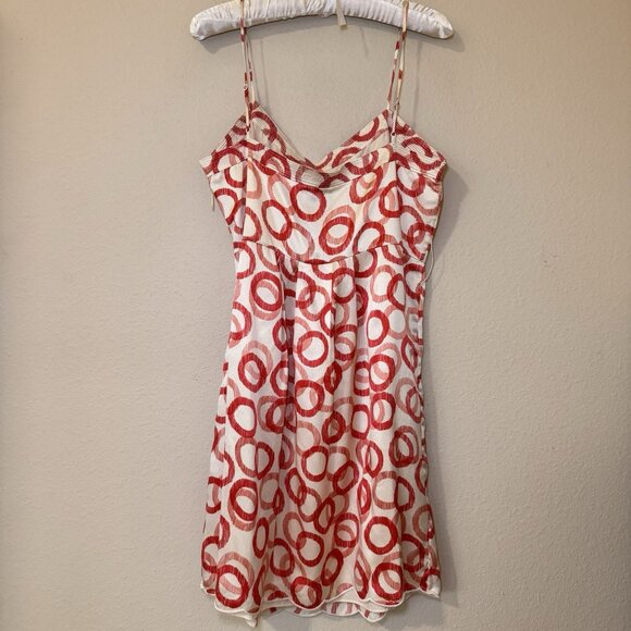 2000s JUICY COUTURE Silk Mini Party Dress Fairy Flirty Coquette Boho Y2k Size 12 - Picture 6 of 7